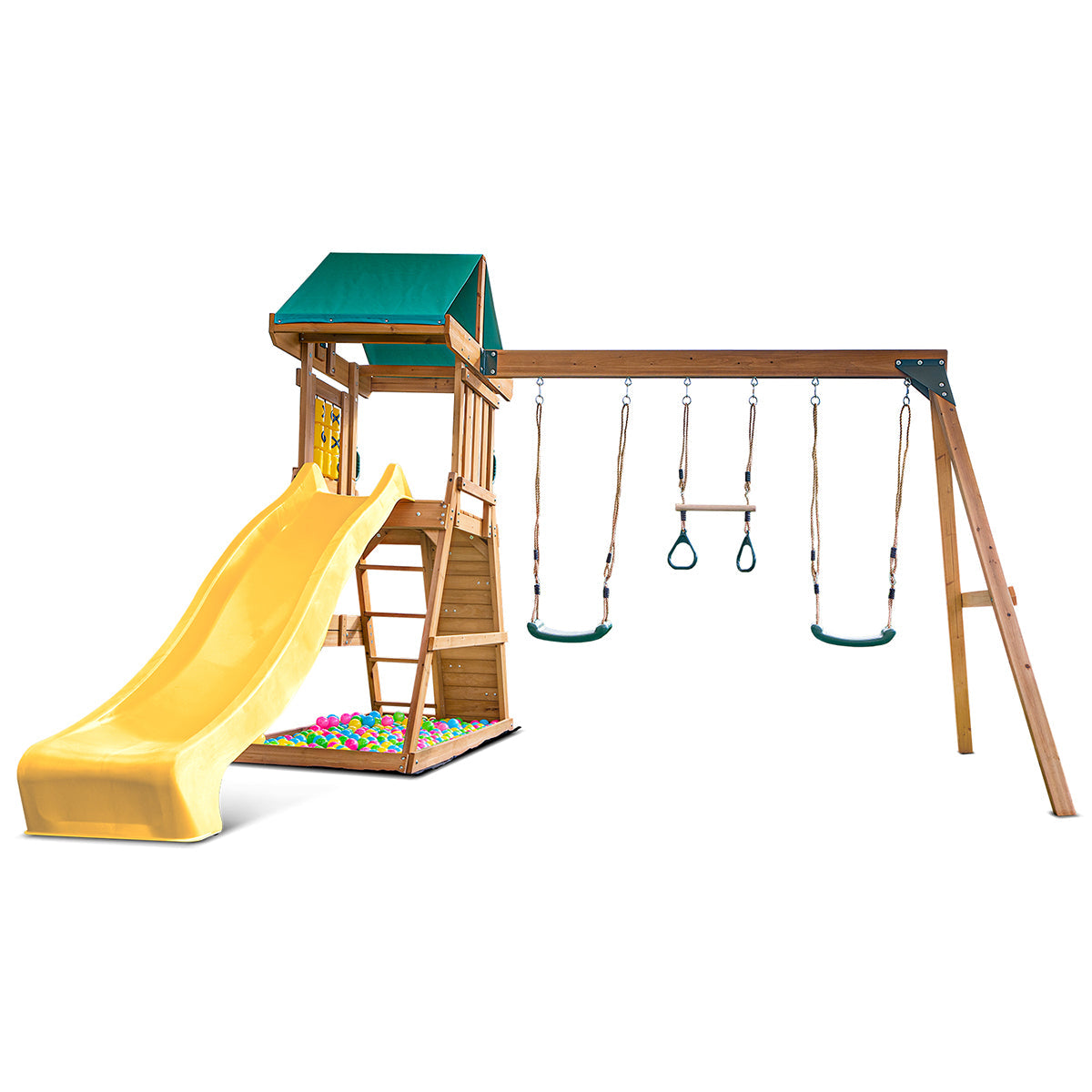 Lifespan Kids Birmingham Swing Set & Play Centre with 2.2m Slide (Yellow)
