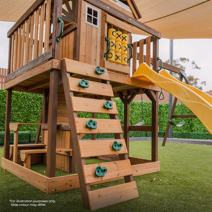 Lifespan Kids Coventry Swing Set & Play Centre with 2.2m Slide (Green)