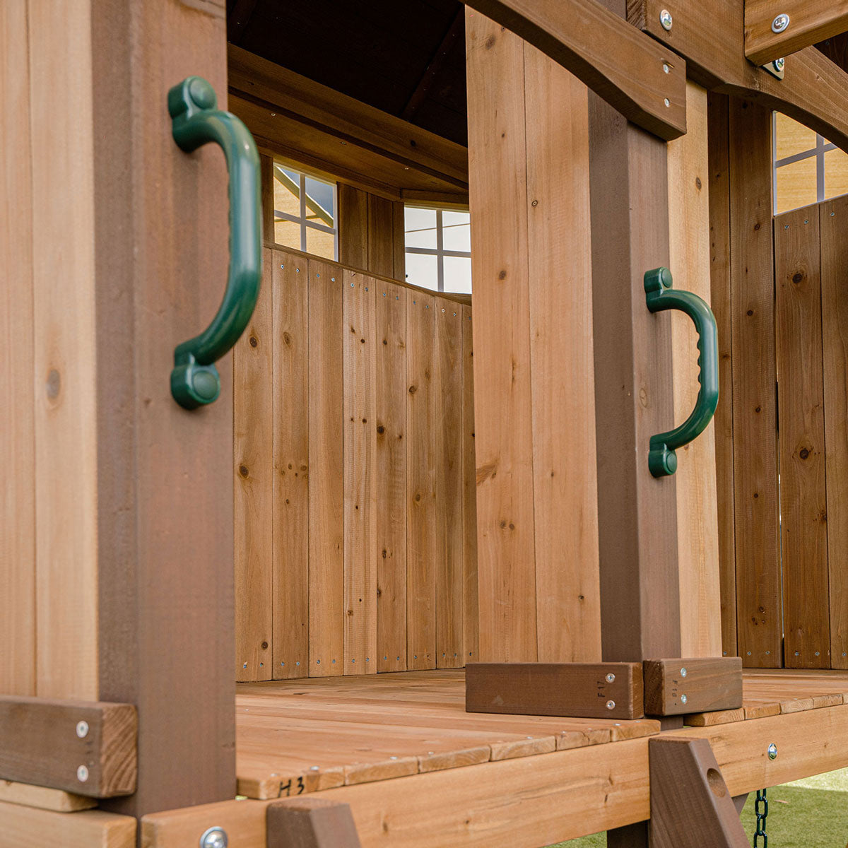 Lifespan Kids Meer Brook Swing Set, Monkey Bars & Play Centre with 2.2m Slide (Pastel Blue)